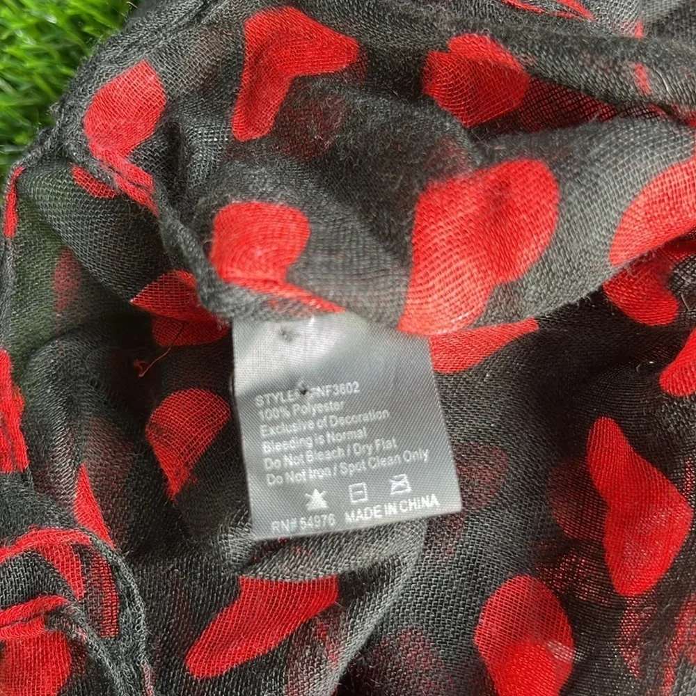 INFINITY SCARVES Heart & Anchor Print x2